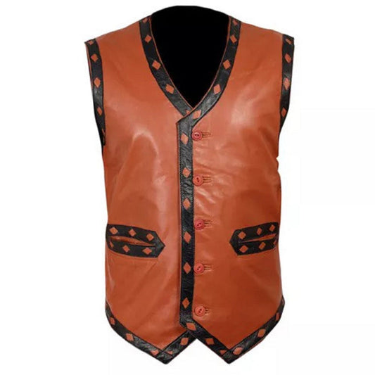 Warrior Genuine Leather Vest B 291