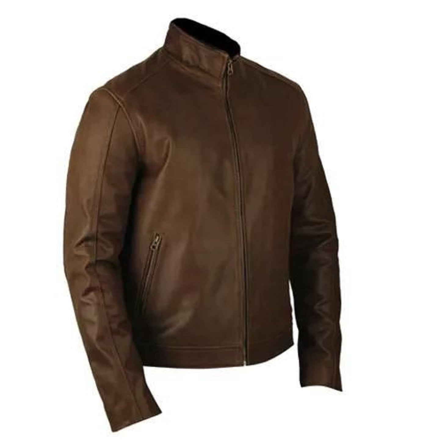 Jason Bourne B 624 Brown Genuine Leather Jacket