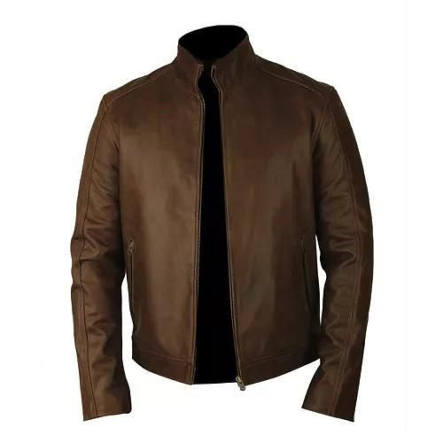 Jason Bourne B 624 Brown Genuine Leather Jacket