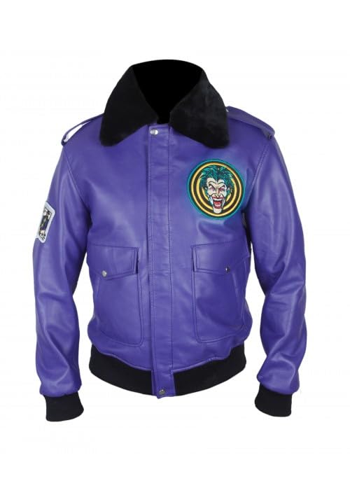 Joker Goon Bomber jacket Top fashion B 215 Genuine Leather Jacket