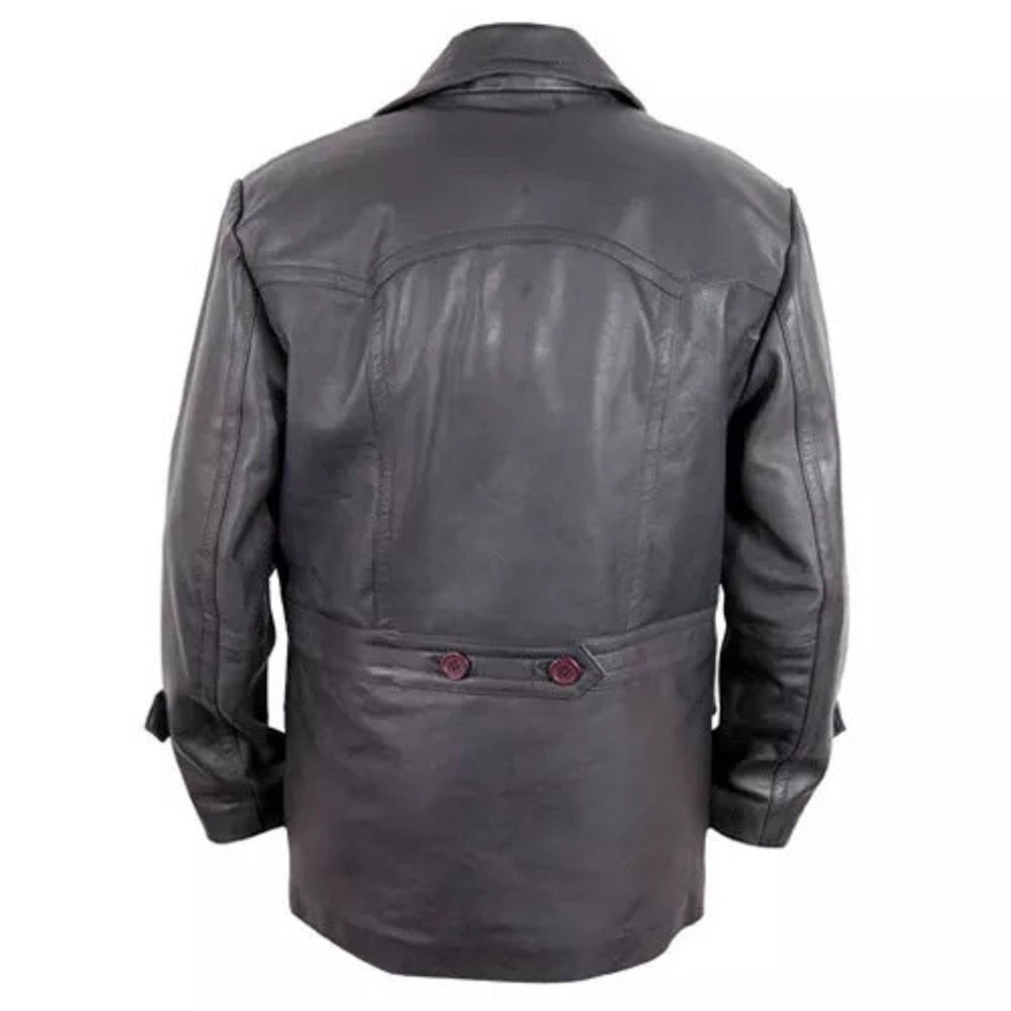 German WWII B 619 Black Genuine Leather Jacket/Coat