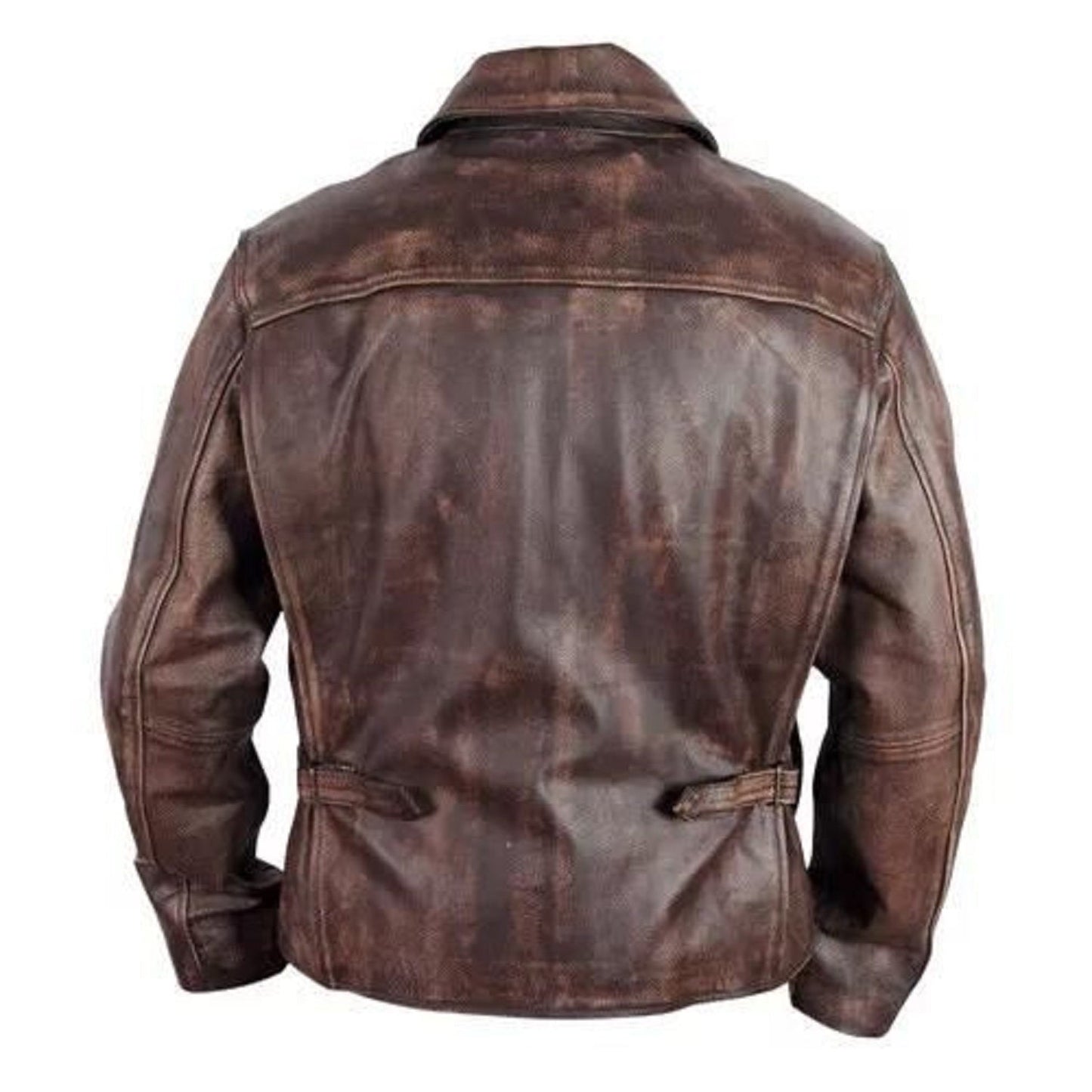 Indiana Jones B 623 Harrison Ford Indy Distressed Brown Leather Jacket