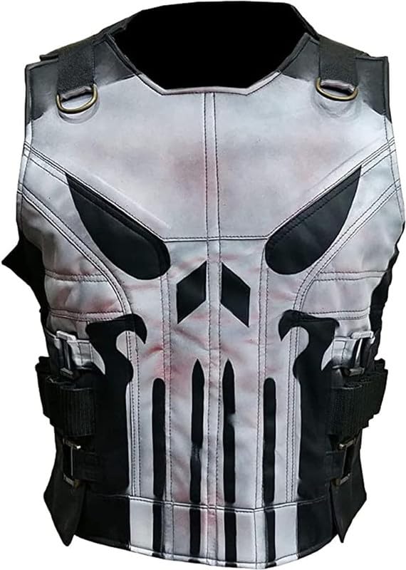 BOCCIE Fashion B 206 Frank Castle Jon Bernthal The Punisher Season 2 Leather Vest