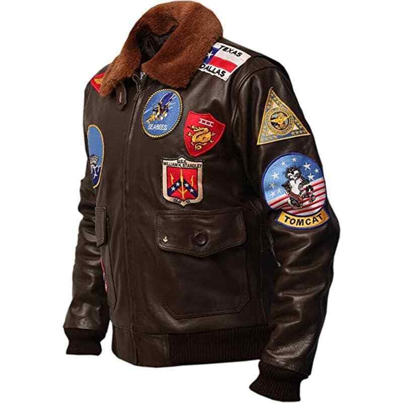 Men Fur top B 200 tom Bomber flying Cruise real leather jacket